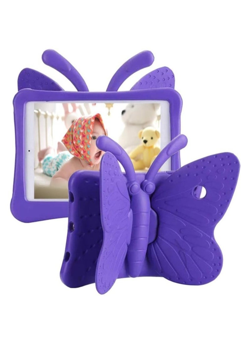 vesus iPad 6th Generation Case for Kids iPad 9.7 inch Case Light Weight Shockproof EVA Foam Protective Tablet Stand Cover Holder for Apple iPad Air/Air 2 iPad 9.7 2017 2018 Cute Butterfly - Image 1