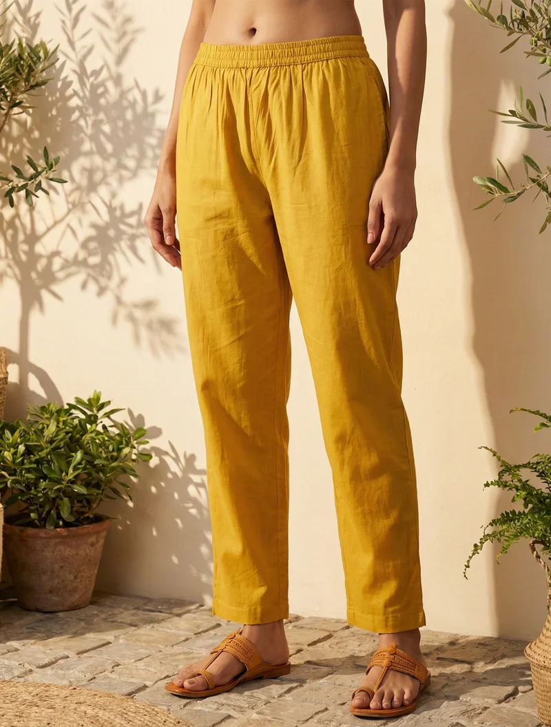 trueBrowns  trueBrowns Yellow Floral Print Embroidered Kurta Pant Dupatta Set  | Best Price UAE