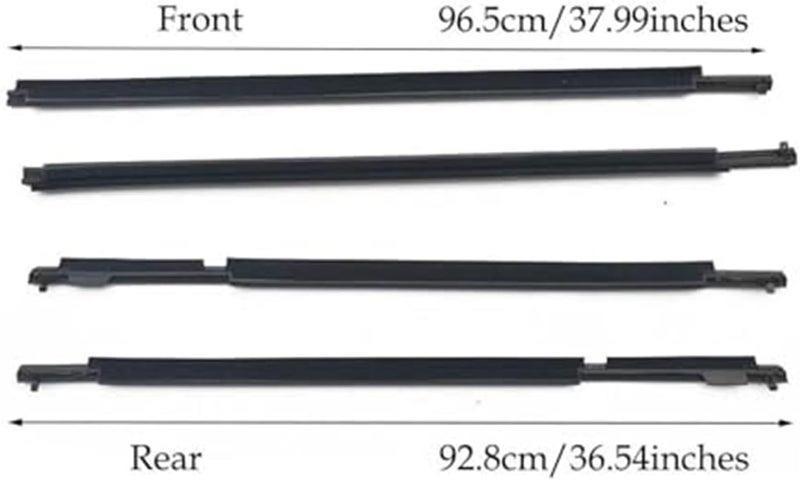 Wivplex 4PCS Car Window Weatherstrip for Toyota Prado - Image 4