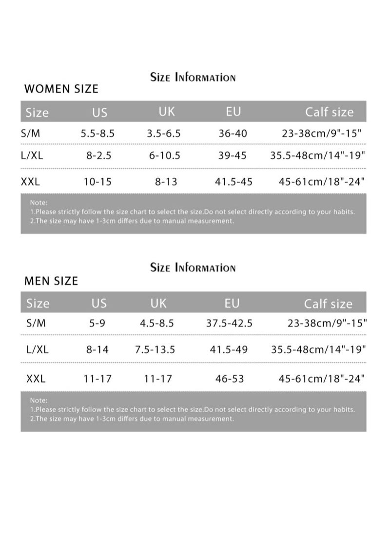 Generic - Zipper Compression Socks Men Women, elastic Closed Toe Compression Stocking Calf Knee High Suit Easy to on and off - Image 1