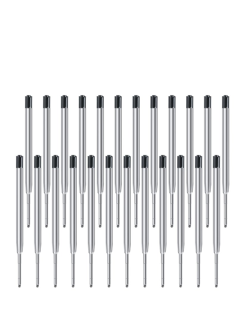 Generic 25 Set Replaceable Ballpoint Pen Refills with Spring Metal Ball Point Smooth Writing 0.5mm Replacement Refills Retractable Ballpoint Pen Refills for School Office Supplies Black  - Image 3