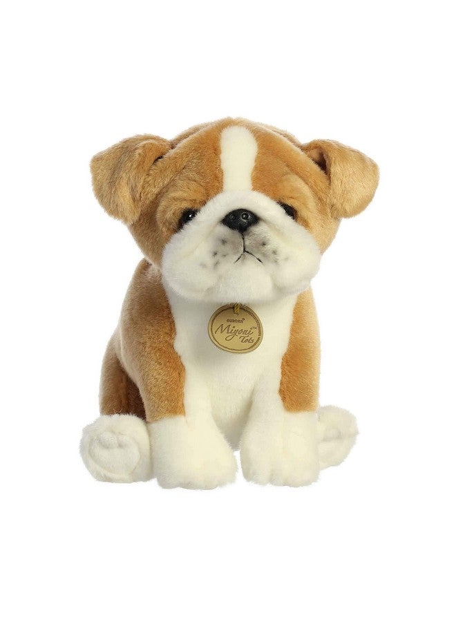Aurora® Adorable Miyoni® Tots Bulldog Pup Stuffed Animal - Lifelike Detail - Cherished Companionship - White 8.5 Inches - Image 1