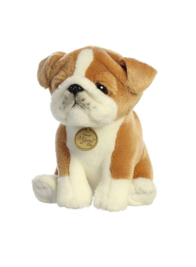 Aurora® Adorable Miyoni® Tots Bulldog Pup Stuffed Animal - Lifelike Detail - Cherished Companionship - White 8.5 Inches - Image 5