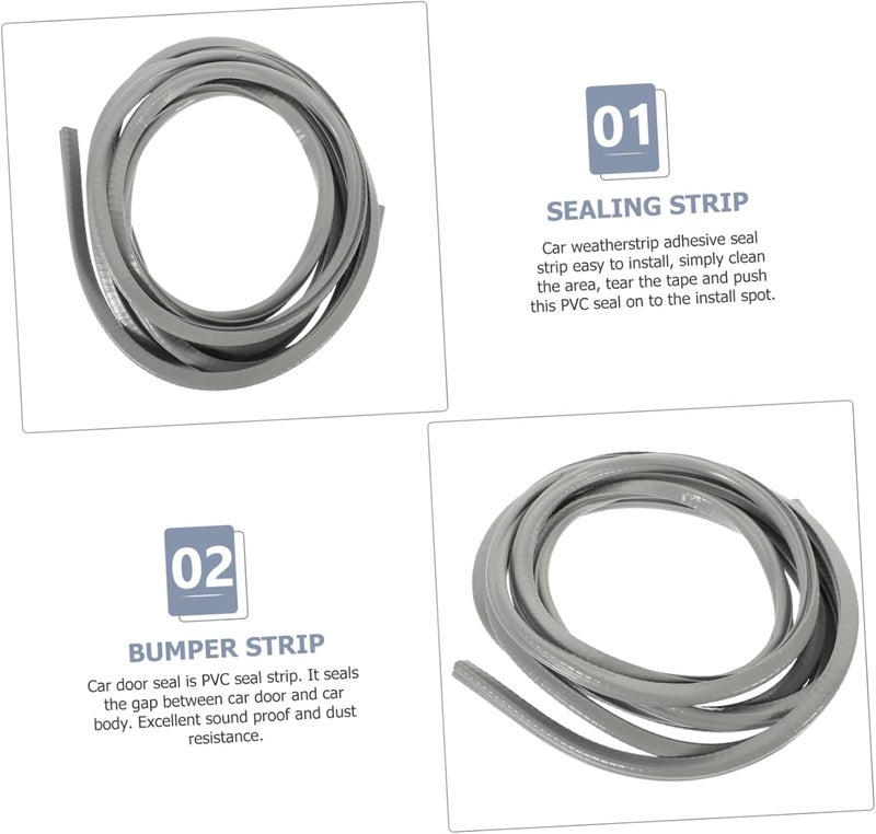 Car Door Collision Seal Strip Door Trim Protection Lining Easy Install Weatherstrip for Enhanced Durability and Sound Proofing - Image 3
