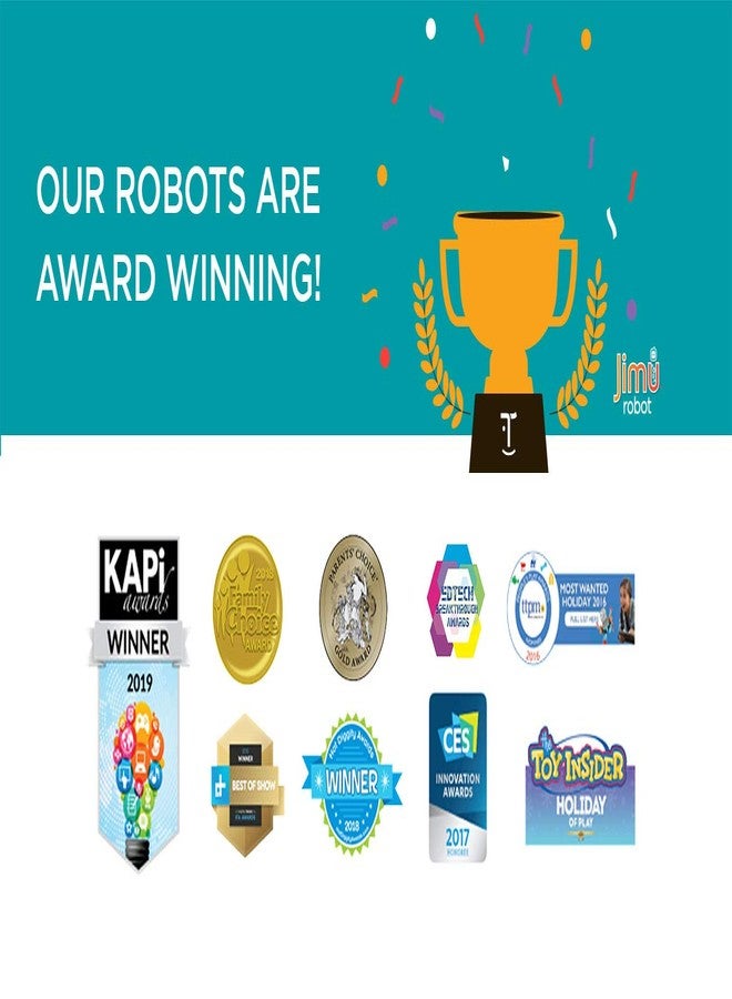 يو بي تيك سلسلة روبوتات UBTECH JIMU Astrobot: مجموعة Cosmos Kit/مجموعة تعليمية STEM للبناء والبرمجة تدعم التطبيق (387 قطعة وموصل)، برتقالي - Image 4