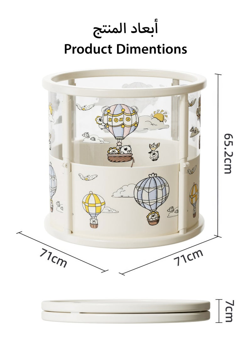 رينوفو حوض استحمام أسطواني قابل للطي للأطفال، حوض استحمام ياباني، للاستخدام الداخلي والخارجي، حوض سباحة مستقل صغير الحجم للأطفال - Image 4