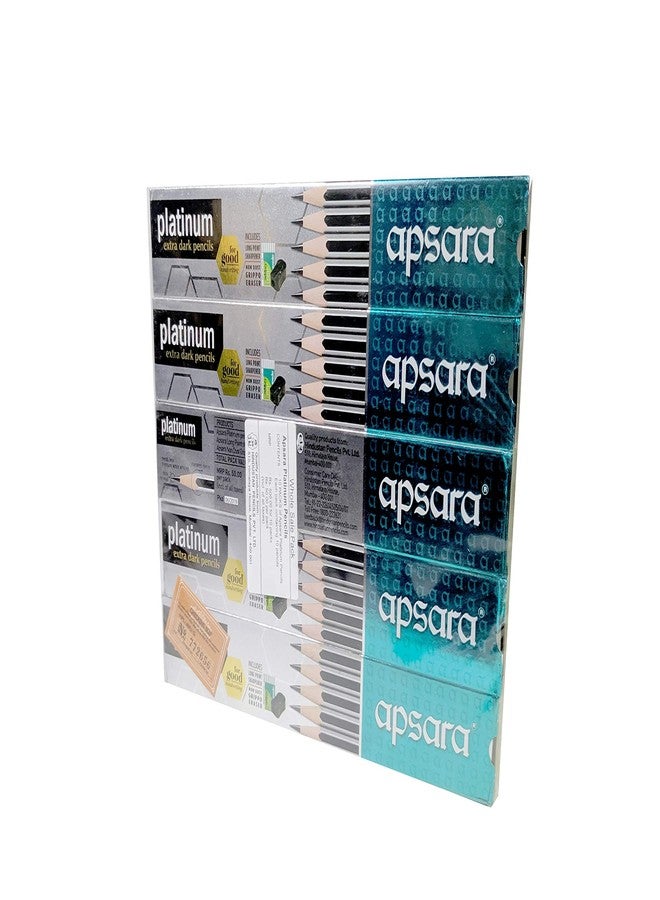 Apsara Platinum Extra Dark Pencils Pack of - 5 - Image 3