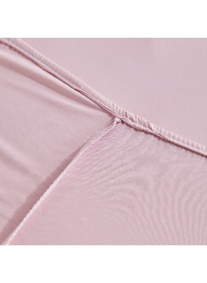 هوم بوكس شرشف سرير مزدوج من المايكروفايبر بلون سادة - + سم