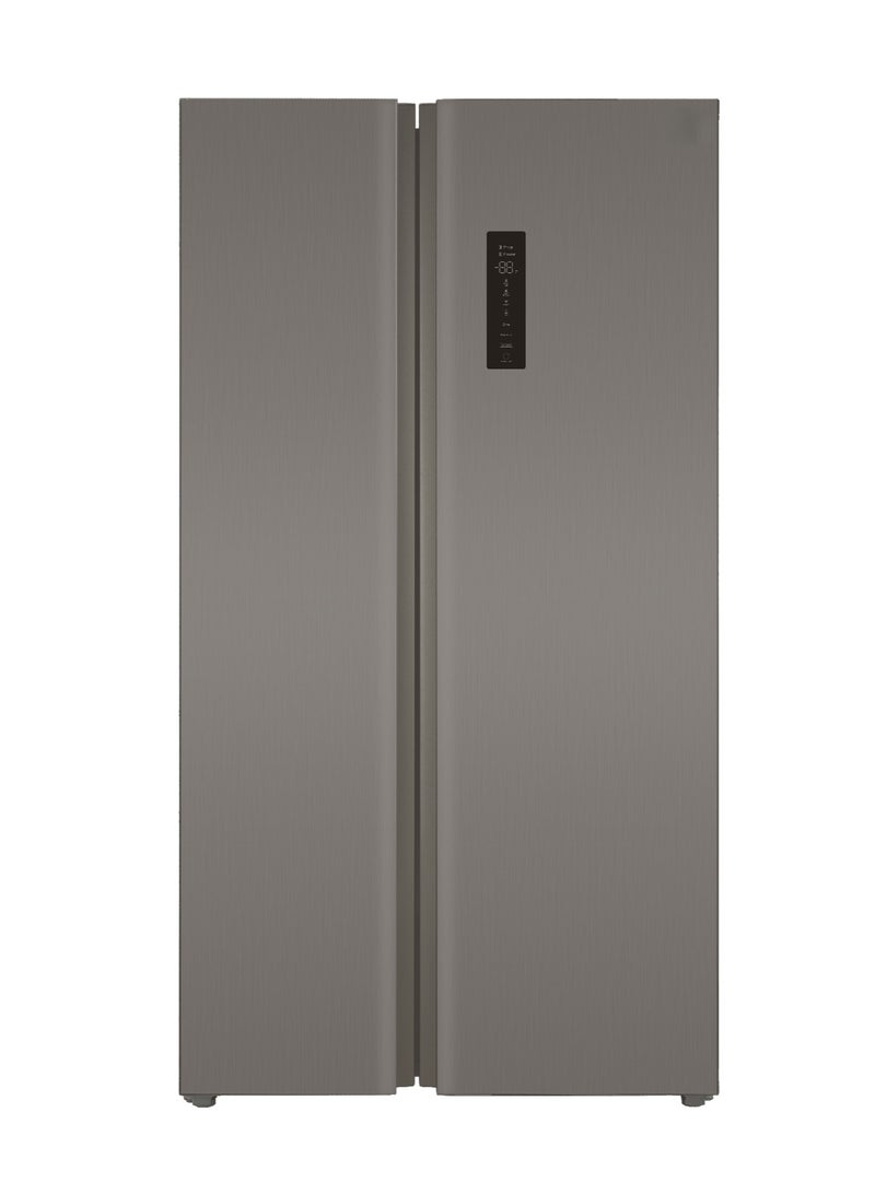 Aston Side-by-Side Refrigerator, 612 Liters, 21.6 Cu.Ft, Inverter, Silver - ASBS612TL - Image 1