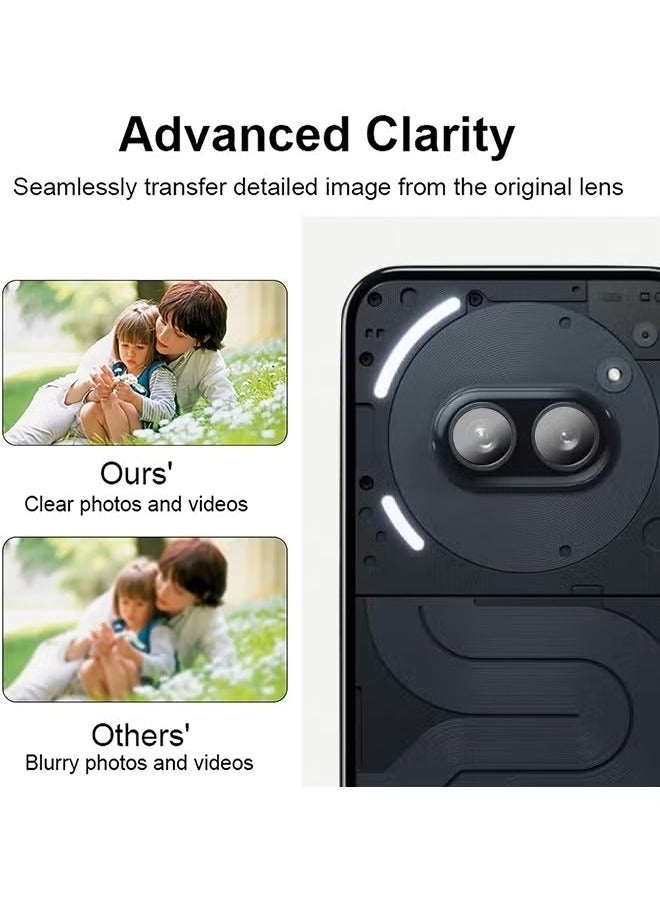 1 Pack Camera Lens Protector For Nothing Phone 2a, Full Coverage Tempered Glass Camera Lens Protector Anti-scratch Phone Accessory Compatible with Nothing Phone 2a - Image 5