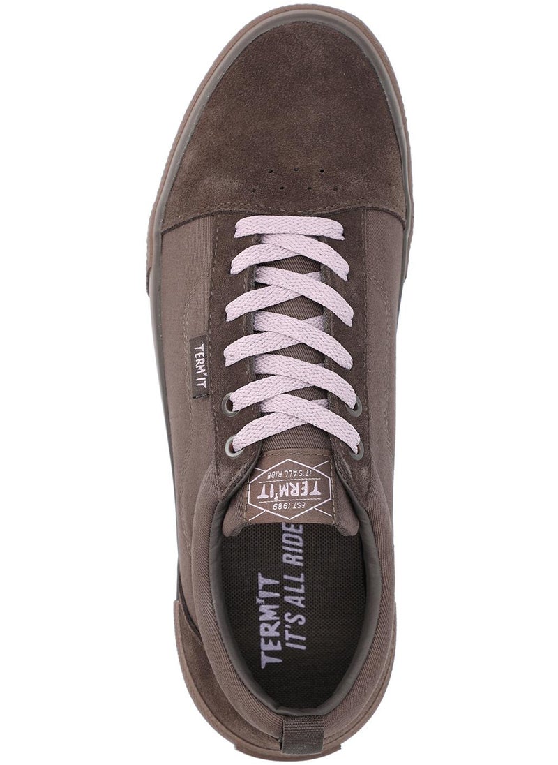 Termit - Exceed Ext Light Skate Brown Sneakers – Durable Vulcanized Sole, Genuine Leather Reinforcement, Breathable Canvas, Cushioned Insole - Image 1