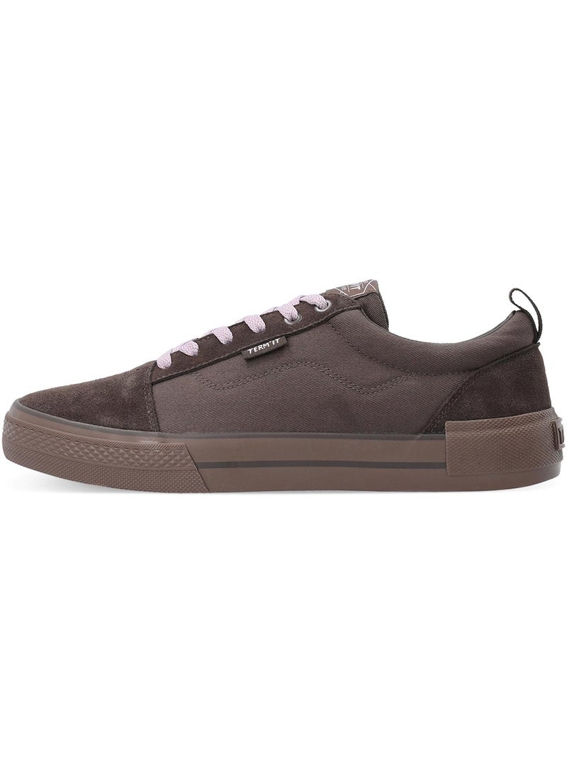 Termit Exceed Ext Light Skate Brown Sneakers – Durable Vulcanized Sole, Genuine Leather Reinforcement, Breathable Canvas, Cushioned Insole - Image 3