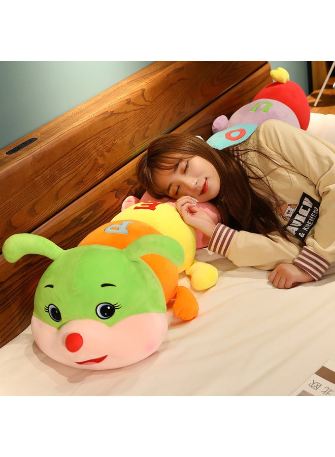 Doll Caterpillar Plush Toy Creative Long Sleeping Pillow Large Doll Birthday Gift-Color:Caterpillar [independent Liner Naughty Model]-Height:110cm 【1.35kg】 - Image 3