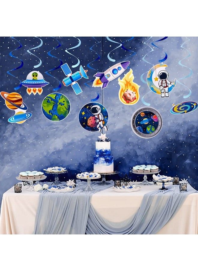 Easy Joy - 10 Pcs Space Galaxy Decorations Space Themed Party Supplies Solar System Outer Space Galaxy Party Party Decorations Space Themed Party Favors Room Decor Space Room Decor - Image 1