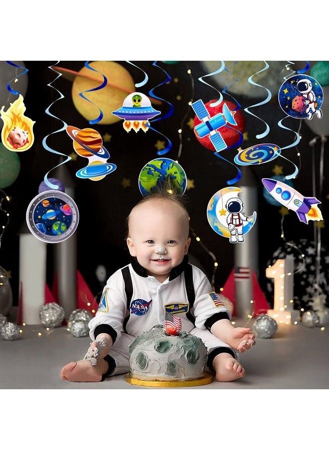 Easy Joy - 10 Pcs Space Galaxy Decorations Space Themed Party Supplies Solar System Outer Space Galaxy Party Party Decorations Space Themed Party Favors Room Decor Space Room Decor - Image 1