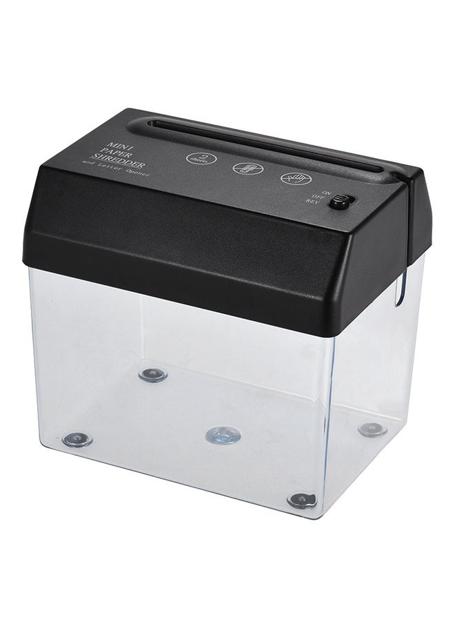 Generic - Mini Portable Shredder Cutter Strip Machine,Mini USB Paper Shredder for A6  with Letter Opener Mail Envelop Cutter For Home Office USB Electric Powered - Image 1