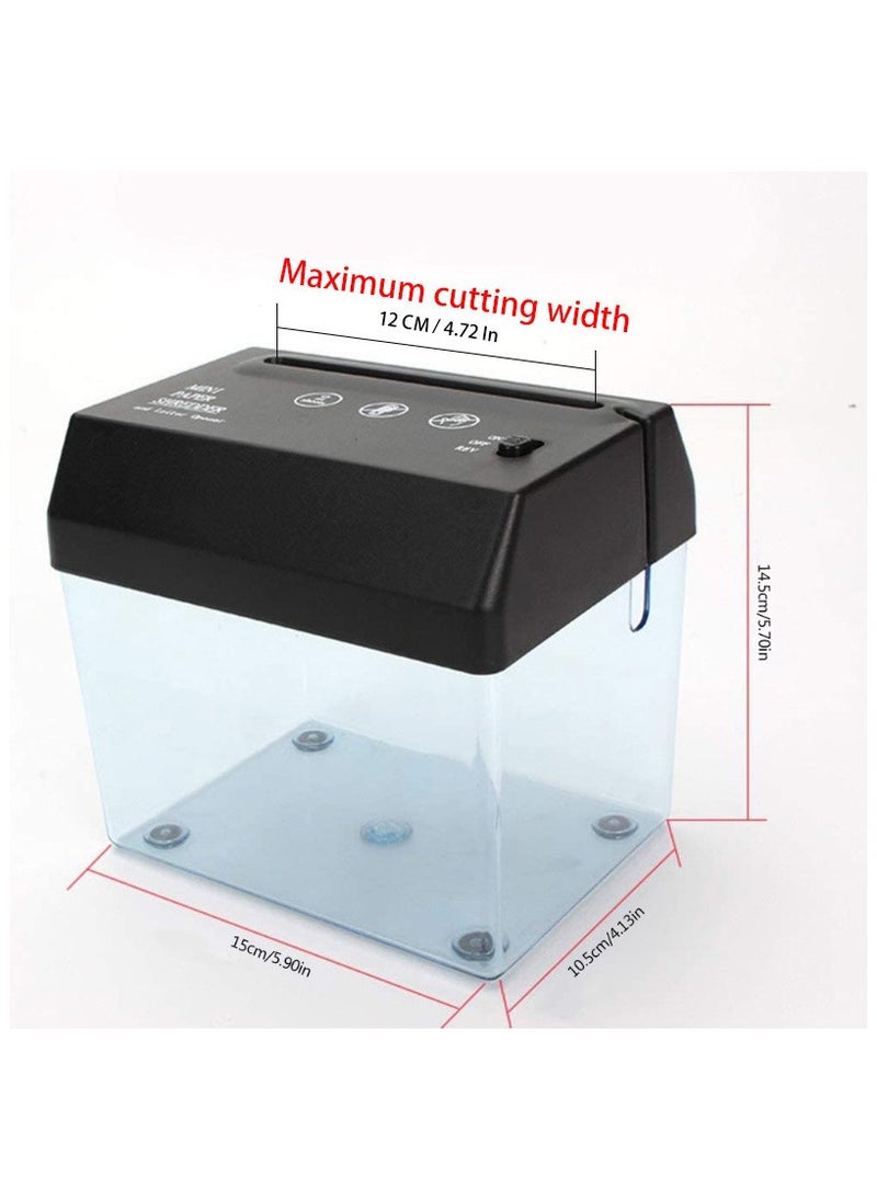 Generic - Mini Portable Shredder Cutter Strip Machine,Mini USB Paper Shredder for A6  with Letter Opener Mail Envelop Cutter For Home Office USB Electric Powered - Image 1