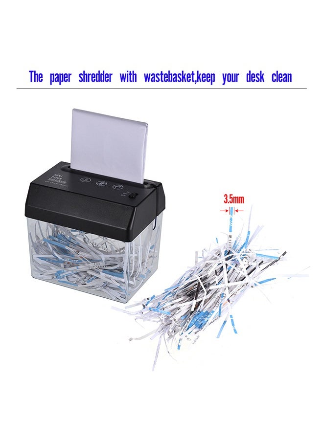 Generic - Mini Portable Shredder Cutter Strip Machine,Mini USB Paper Shredder for A6  with Letter Opener Mail Envelop Cutter For Home Office USB Electric Powered - Image 1