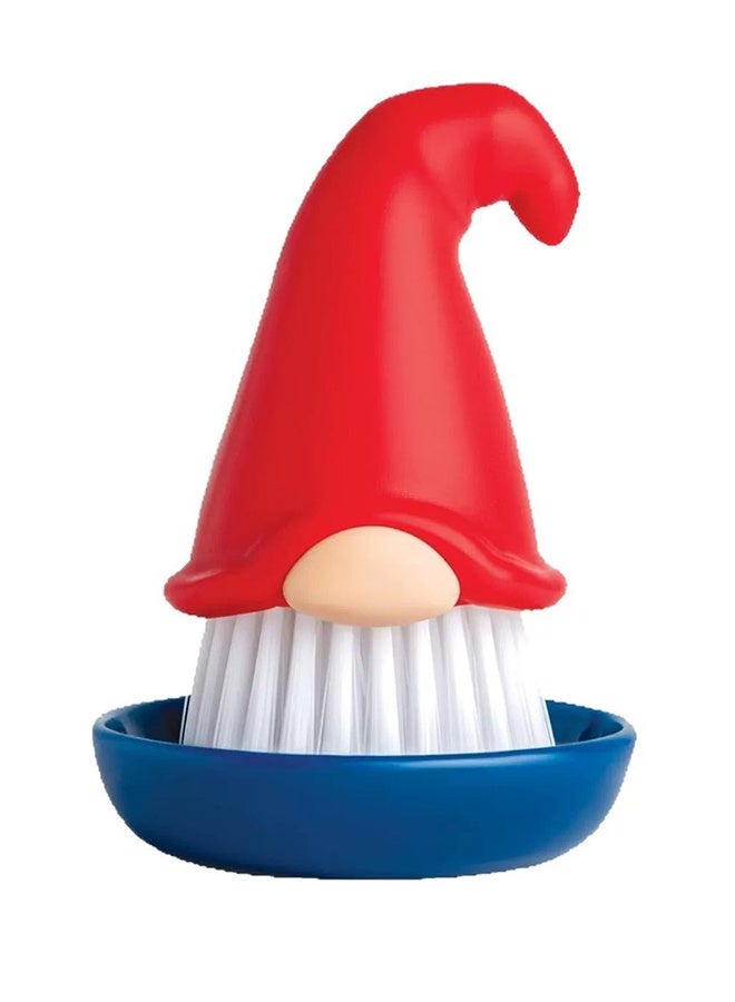 HOMESTAR Dwarf Beard Dish Scrubbing Brush , Whimsical Kitchen Scrubber and Vegetable Brush, Cleaning Tool, Cute Practical Gadget and Fun Gift Idea For Women , For Sink Pots and Pans Washing and Cleaning, Multicolour , 11*6.4*6 cm - Image 1