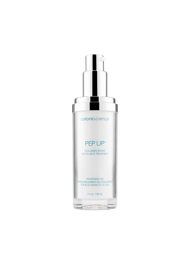 Colorescience Pep Up Collagen Renewal Face & Neck Treatment, Promotes Collagen and Elastin Production, 10 Peptides to Defend Against Signs of Aging - Image 1