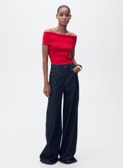 MANGO Off-The-Shoulder Knitted Top  - Image 5