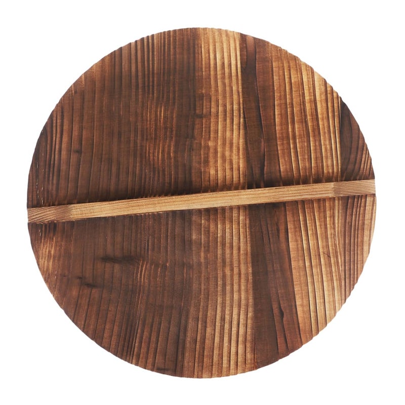 29cm Wooden Wok Lid Round Cover For Frying Pan And Omelette Pan Accessory - Image 2