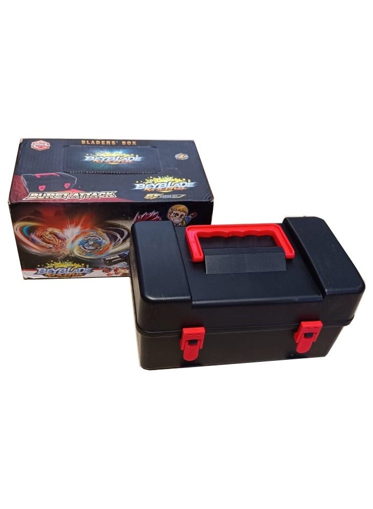 Metal Fusion Battling Top Burst Launcher Grip Set Storage Box Top Burst Gyros 4D with Launcher Burst Toys for Children 8pcs  - Image 2