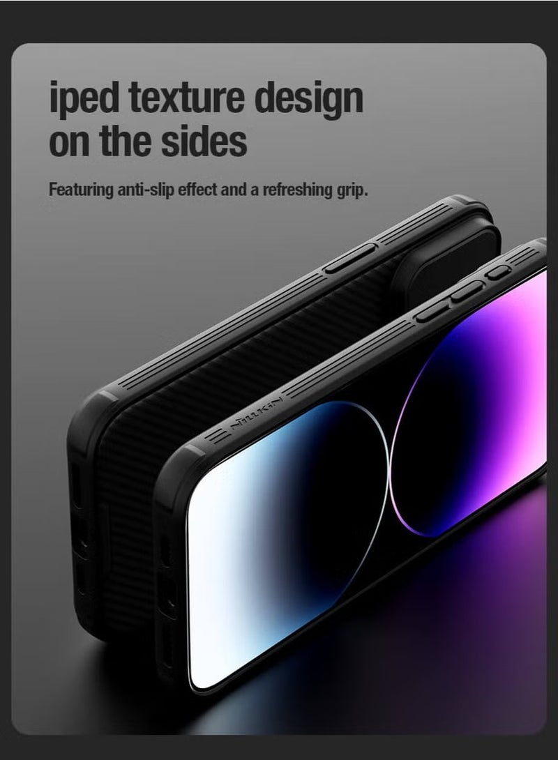 Nillkin Case for iPhone 15 Pro Max nillkin CamShield case Protective Cover with Camera Protector Hard PC Ultra Thin Anti-Scratch Phone Case For iPhone 15 Pro Max- Black  - Image 4