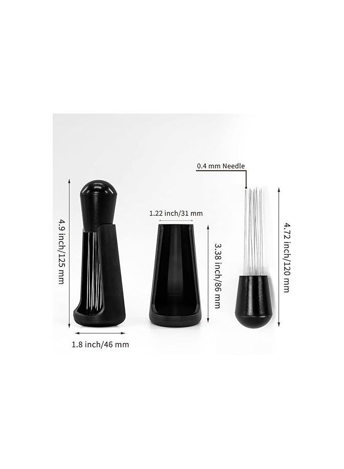 WDT Espresso Distribution Tool - 12 Stainless Steel Needles | Premium Black Clump Breaker for Professional Coffee Preparation & Perfect Extraction" - Image 5