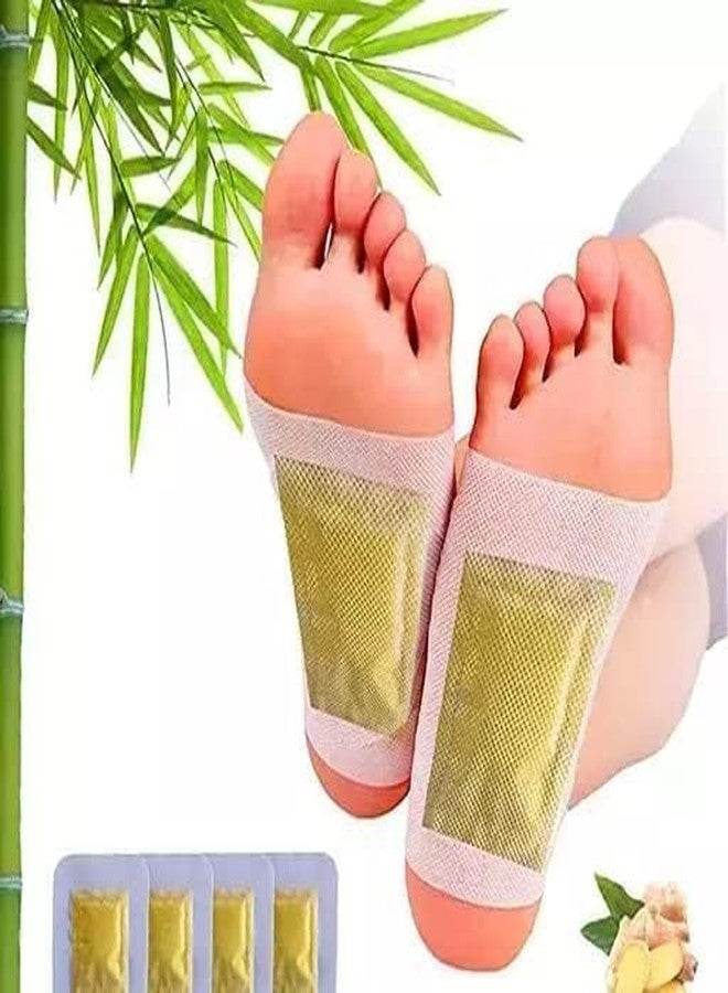 SWEGE ENTERPRISE Swege Detox Foot Pads for Body Cleansing & Relaxation - Natural Herbal Adhesive Patches to Remove Toxins, Improve Sleep, Relieve Stress & Boost Energy - 10 Pcs Wellness Care Pads - Image 4