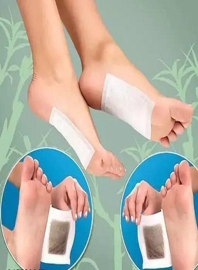 SWEGE ENTERPRISE Swege Detox Foot Pads for Body Cleansing & Relaxation - Natural Herbal Adhesive Patches to Remove Toxins, Improve Sleep, Relieve Stress & Boost Energy - 10 Pcs Wellness Care Pads - Image 2