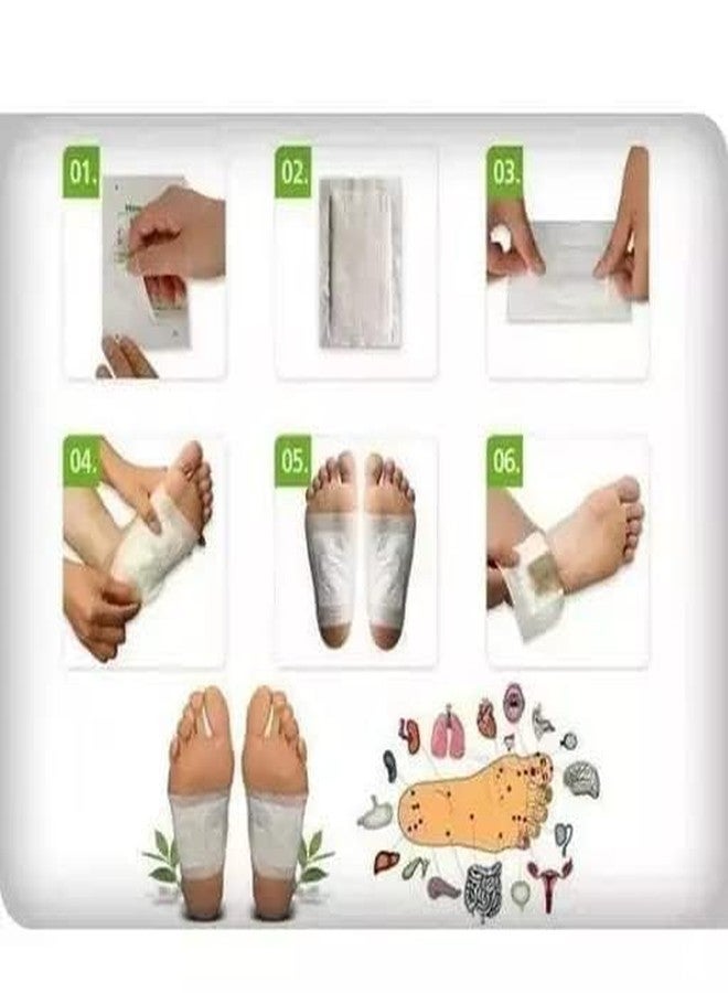 SWEGE ENTERPRISE Swege Detox Foot Pads for Body Cleansing & Relaxation - Natural Herbal Adhesive Patches to Remove Toxins, Improve Sleep, Relieve Stress & Boost Energy - 10 Pcs Wellness Care Pads - Image 3