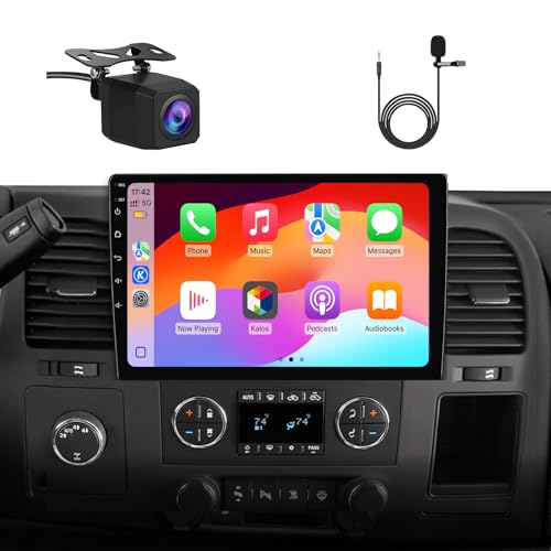 AWESAFE Car Radio Stereo Android 13 for Chevy Silverado 2007-2013 Tahoe Equinox GMC Sierra Yukon with Wireless CarPlay Android Auto Backup Camera - Image 1