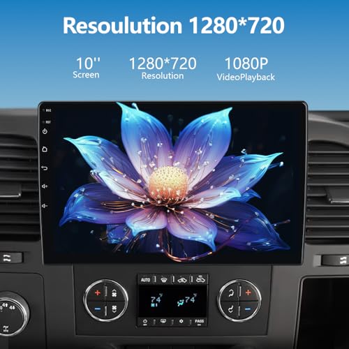 AWESAFE Car Radio Stereo Android 13 for Chevy Silverado 2007-2013 Tahoe Equinox GMC Sierra Yukon with Wireless CarPlay Android Auto Backup Camera - Image 5