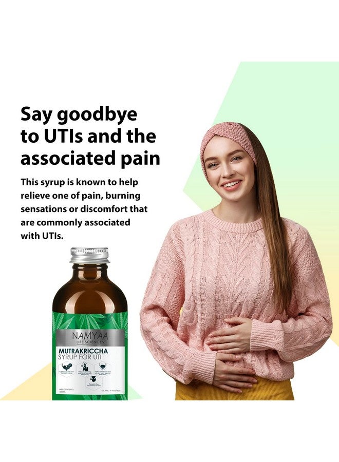 NAMYAA Namyaa Mutrakriccha Syrup for UTI - Fast relief of UTI Pain, Burning & Urgency | Strengthens Urinary Tract | Fast-Acting, Detoxifying, Flush Impurities, Clear System - Image 2