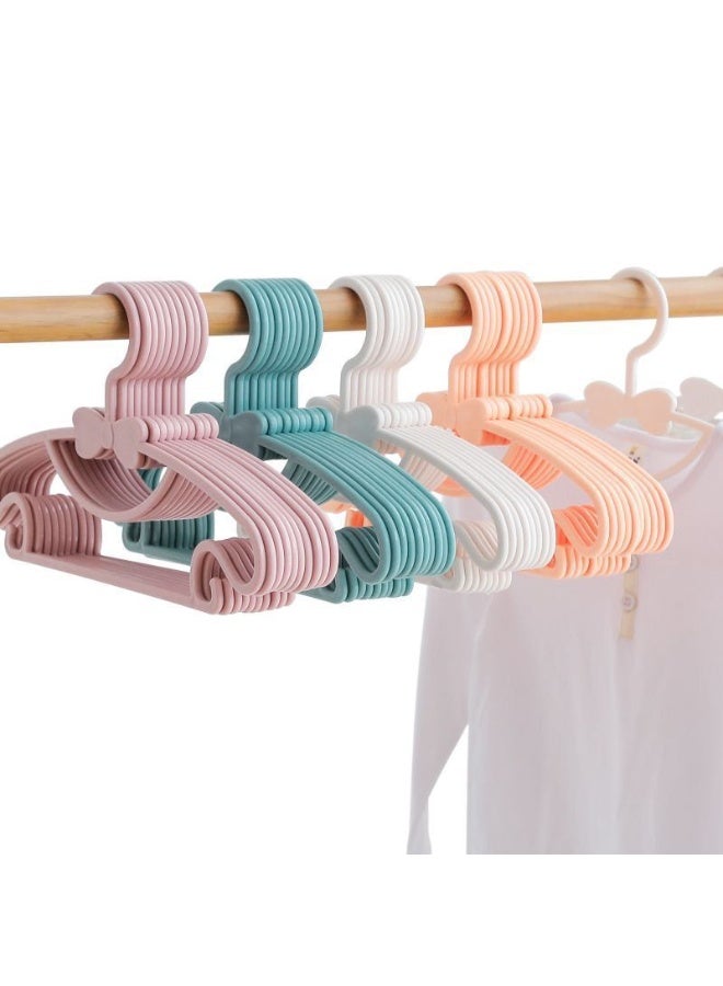 INSIJAM Baby Hangers Multicolored 40pcs Plastic Baby Wardrobe Hangers Nonslip Ultra Thin Kids Hangers Kids Coat Hangers for Baby and Toddler Clothes - Image 1