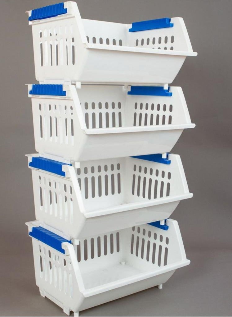 Versatile stackable basket storage organizer  - Image 3