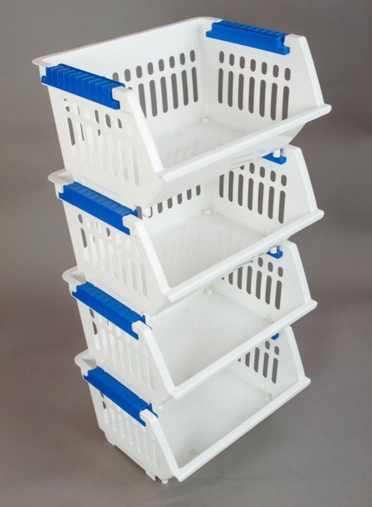 Versatile stackable basket storage organizer  - Image 4