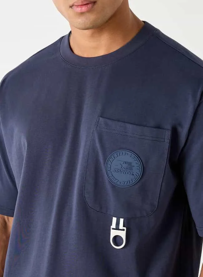STARTER Starter Typographic Print T-shirt with Short Sleeves