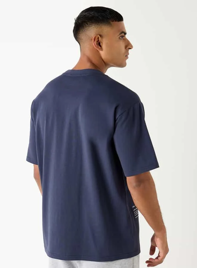 STARTER Starter Typographic Print T-shirt with Short Sleeves