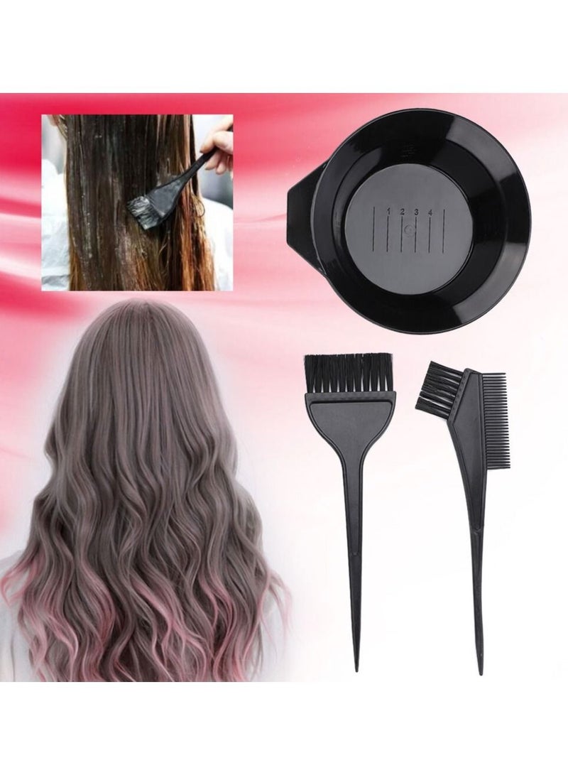 Salon Hair Coloring Dyeing Kit Color Dye Brush Comb Mixing Bowl Tint Tool Bleach - Image 1