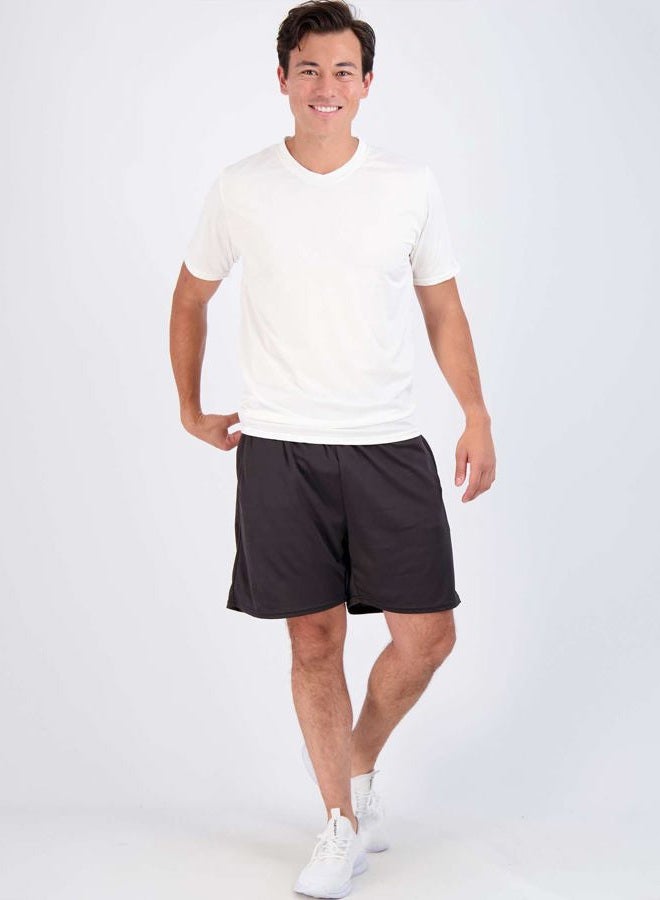 REALESSENTIALS 5 Pack: Men's V-Neck Dry-Fit Moisture Wicking Active Athletic Tech Performance T-Shirt, Set 8, XL - Image 5