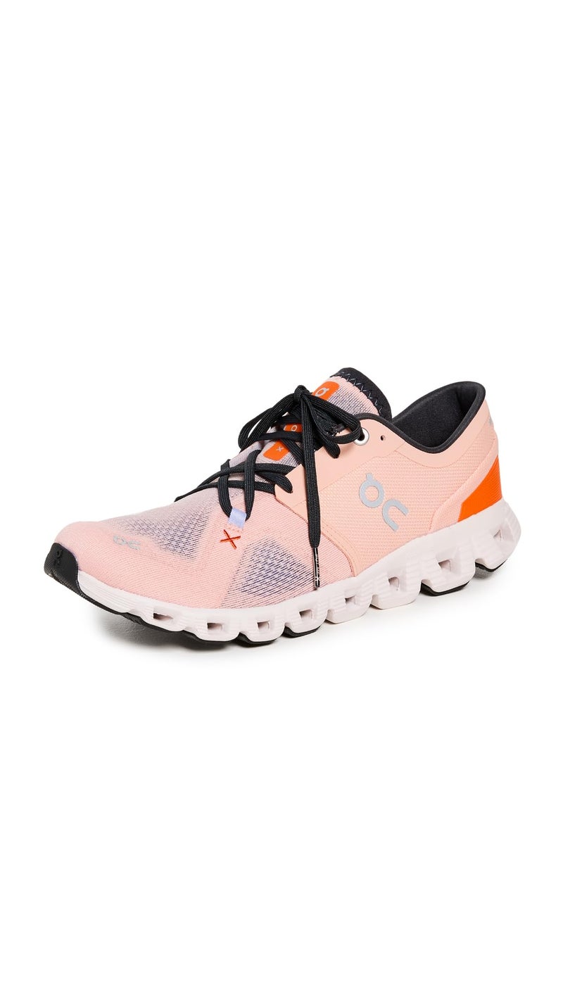 On Women's Cloud X 3 Sneakers, Rose/Sand, Pink, 7.5 Medium US - Image 1