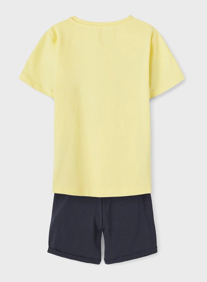 NAME IT Youth Venice Beach T-Shirt & Shorts Set