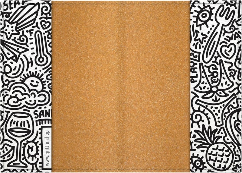 Quttie Passport Cover for Kids, Women and Men, Cute Travel Passport Holder (Doodle Pattern) - Image 4