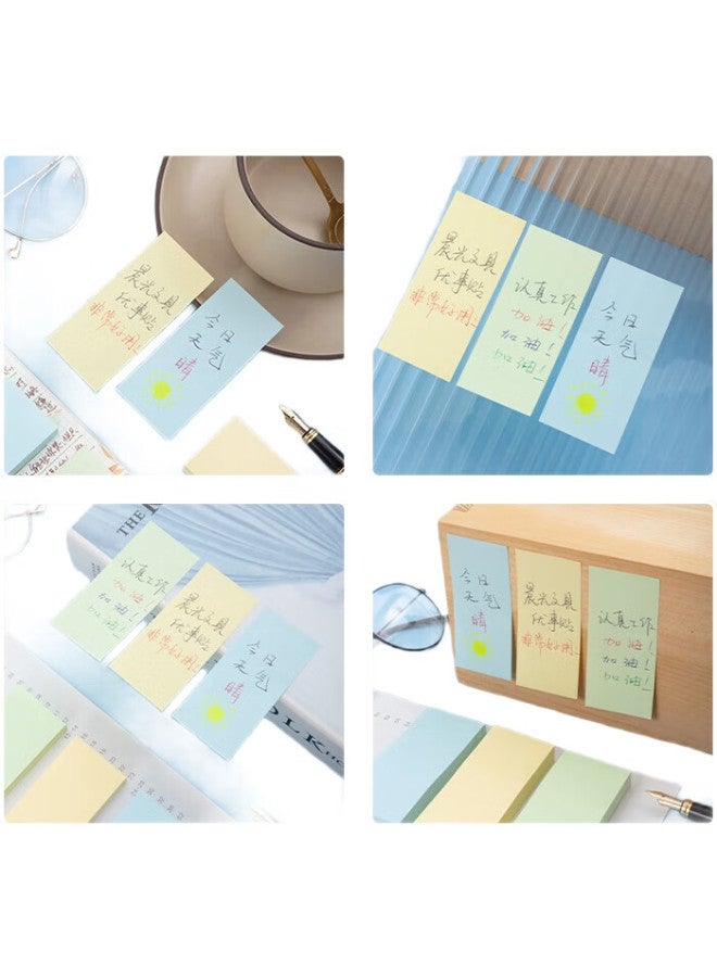 M.G [Lowest Price Online] M&G Stationery 300 Sheets 3-Color Sticky Notes, Adhesive Labels Name Tags, 76*34Mm Memo Pads Message Notes, 3-Pack Ys-14 - Image 3