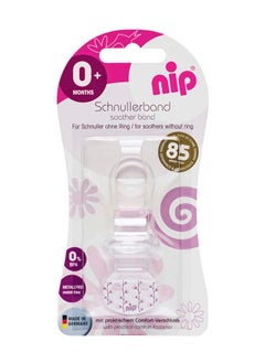 nip Soother Band For Soothers Without Ring, Pink  - Image 2
