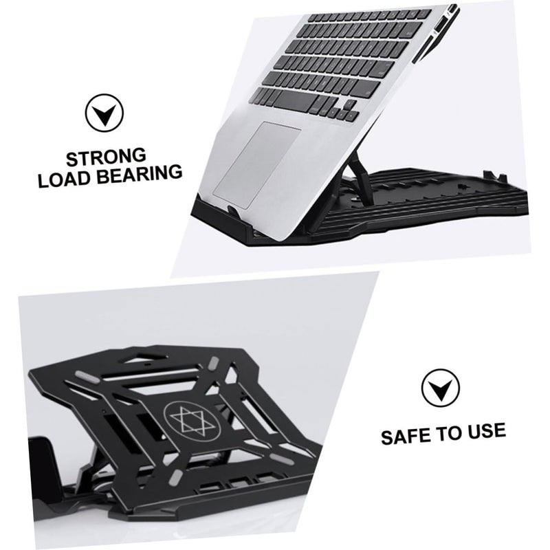 Adjustable Foldable Laptop Stand Portable Aluminum Bracket with Large Hollow Design for Heat Dissipation - Image 5