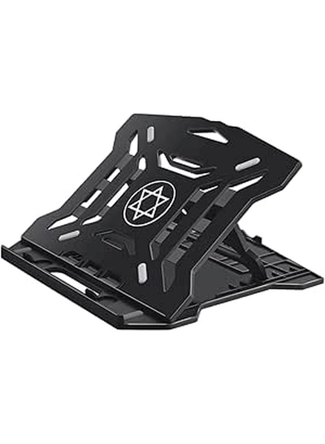 Adjustable Foldable Laptop Stand Portable Aluminum Bracket with Large Hollow Design for Heat Dissipation - Image 1