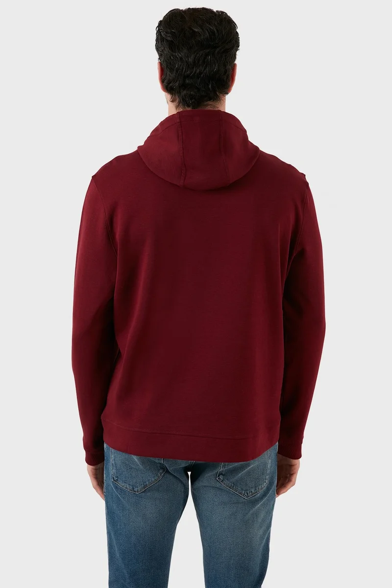 اكسي Cotton Printed Kangaroo Pocket Hooded Sweat Men's Sweat 6141003